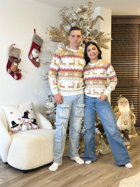 BUZO NAVIDEÑO BEIGE